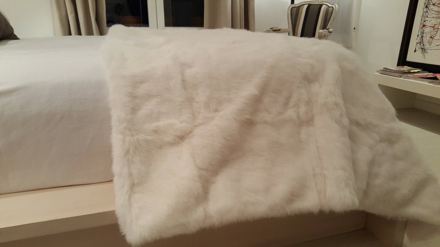 Rabbit Fur Luxury Throw Blanket - Image 14