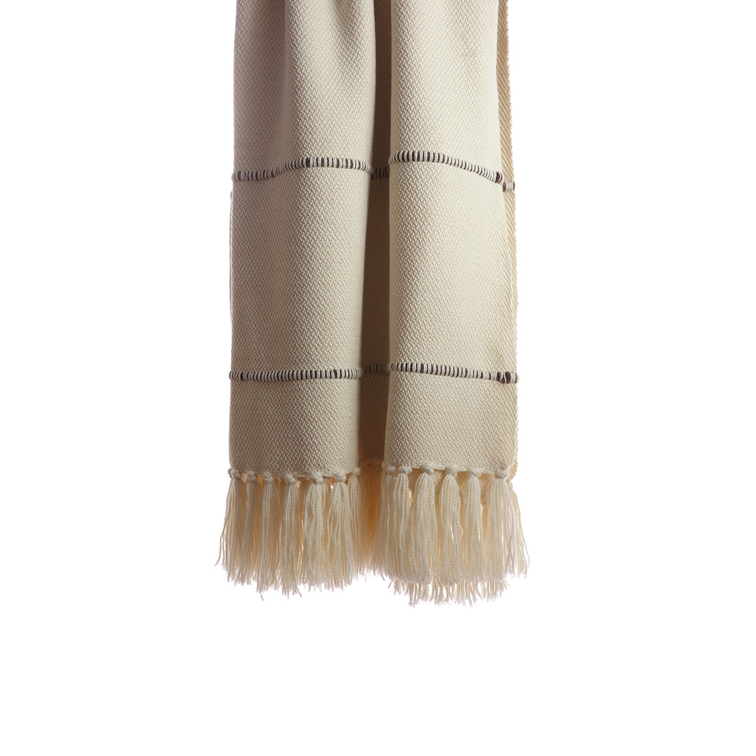 Brown Multicolor Stripe Throw - Image 2