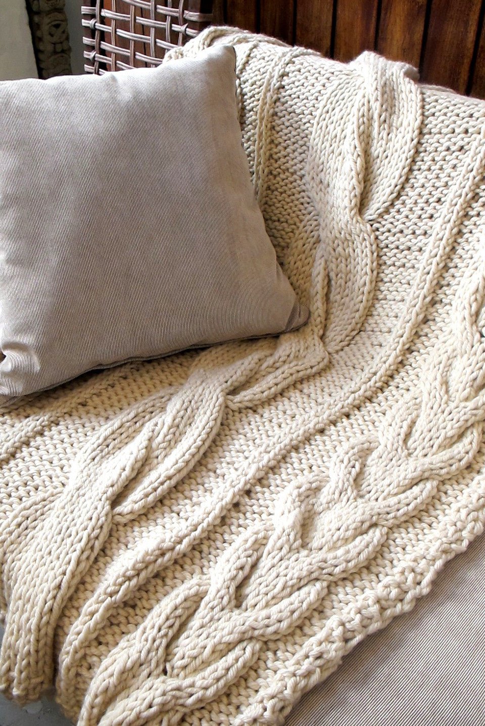 Sweater Knit Cozy Throw Blanket - Image 3