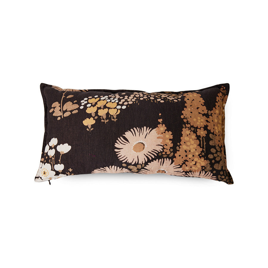 Rustic Monochrome Decorative Lumbar Pillow