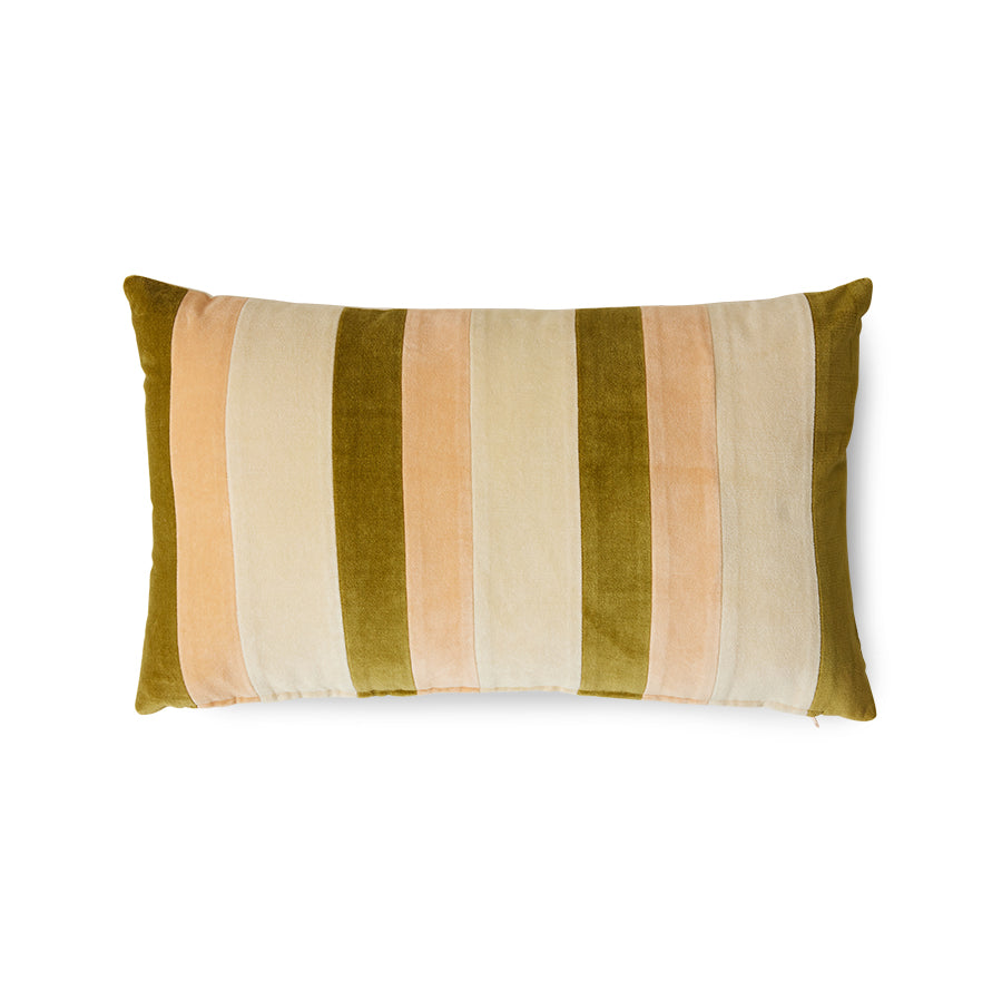 Striped velvet pillow Fields - Image 2