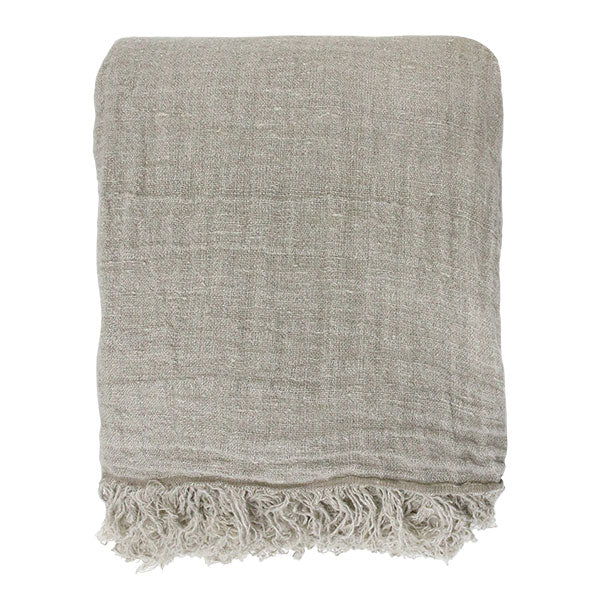 Bedspread - natural linen