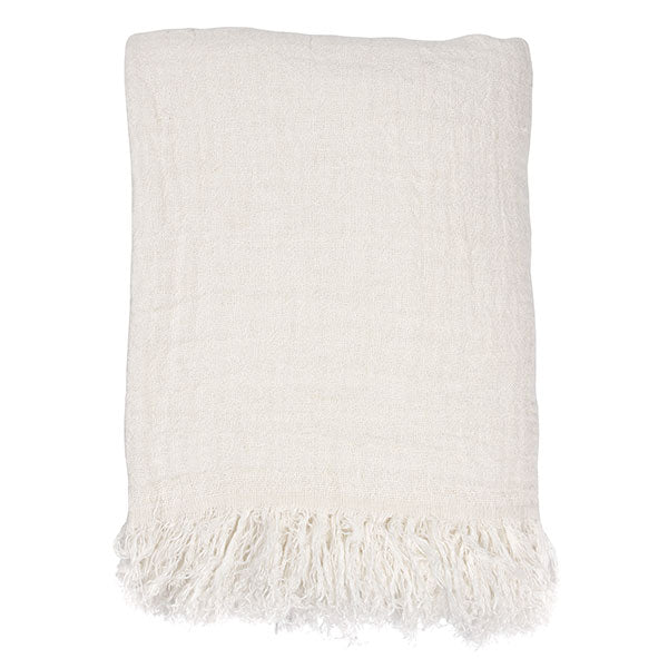 Bedspread - white linen