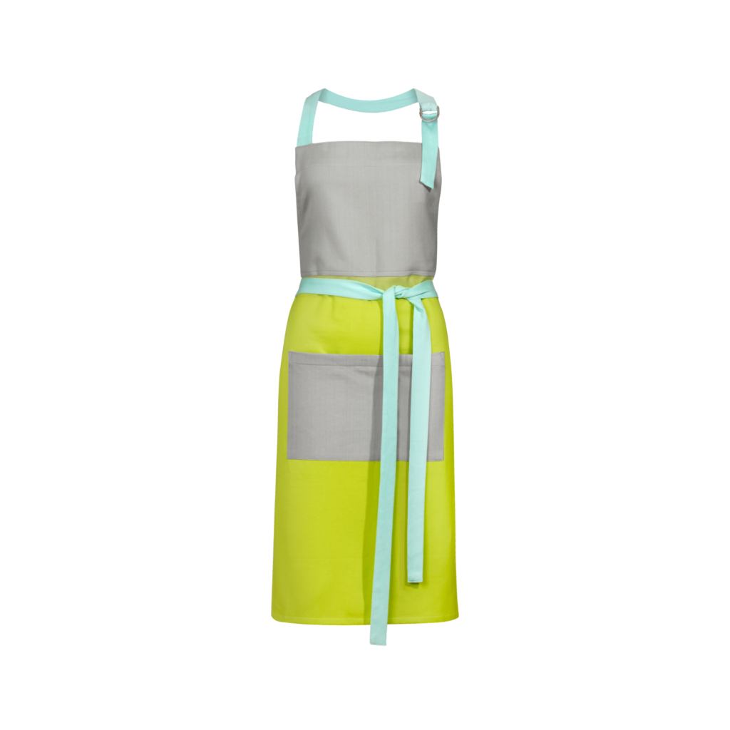 Lemon Yellow Cotton Kitchen Apron